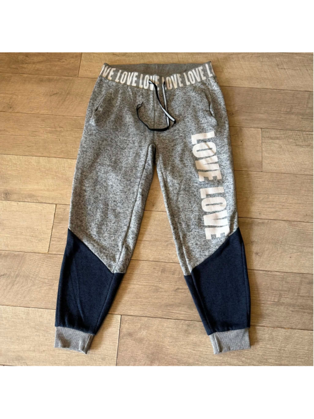 Women's New Look Gray Blue Colorblock Joggers 1X